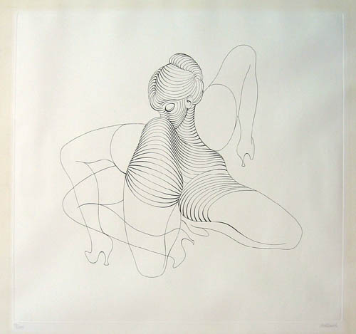 Hans Bellmer - La Cephalapode Double - 1965 etching